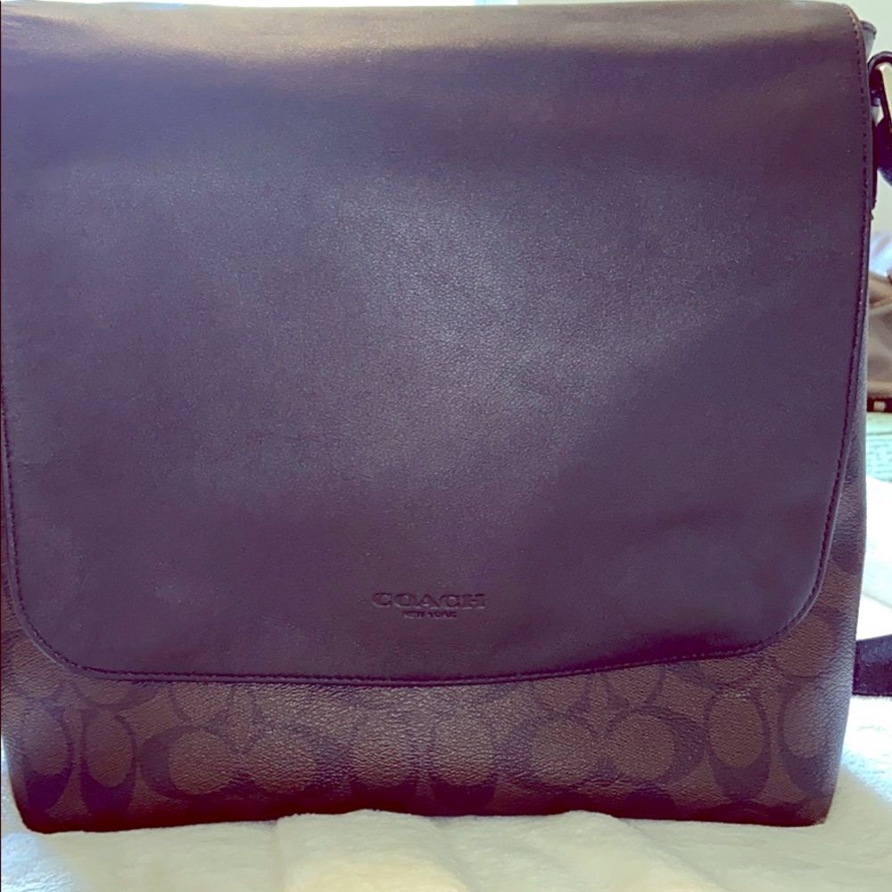 Leather and Vinyl Coach Shoulder bag